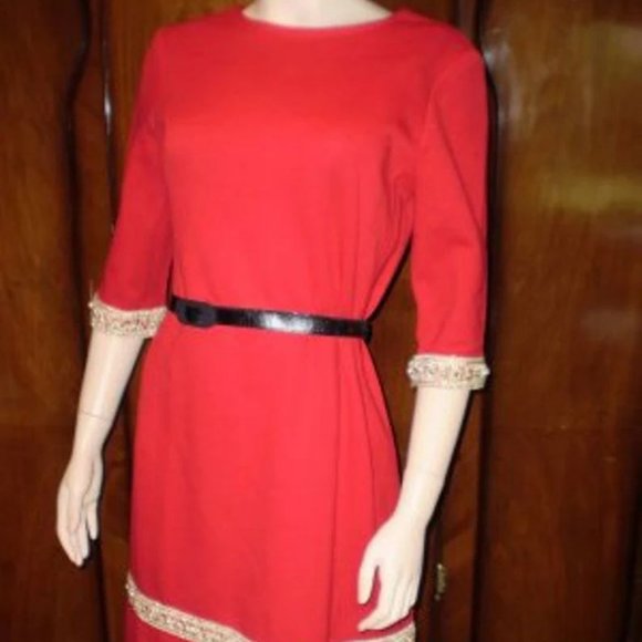 Vintage 70s Edith Flagg Designer Mod Dress S - Picture 5 of 16